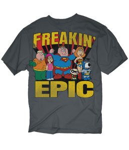 Family Guy DC Comics Spoof Super Friends Freakin' Epic Men's T-Shirt