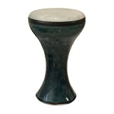 Baby Ceramic Doumbek, Fiberskin, Blue/Green