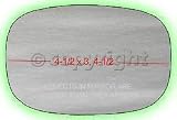 MIRROR GLASS chevy chevrolet CHEVETTE 76-87 MONZA 75-80 pontiac T1000 t-1000 81-87 view rh
