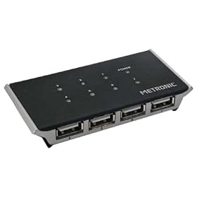 Metronic - Hub USB 2.0 avec alimentation - 7 ports
