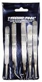 Techni-Tool Tweezer Set, 5 pc Micro Assembly, 4.5 OAL