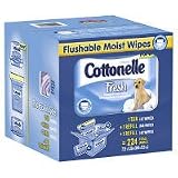 224 Ct Cottonelle Fresh Flushable Moist Wipes