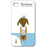 One of Family　iPhoneケース「本を読むダックス」　illustrated by まえだますみ