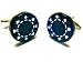Blue Poker Chip Cufflinks