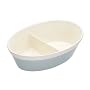 Kitchen Craft Classic Collection Oven to Tableware Divided Ceramic Oval Dish, 27 x 20 x 8 cm
