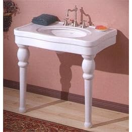 Astoria Console Leg Sink - 36 x 22- Biscuit by 
