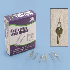 <b>Panel Wall Wire Hook, 25 Hooks/Pack AVT75370</b>