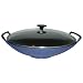 Le Creuset Cast Iron Wok with Glass Lid, Blue, 36 cm