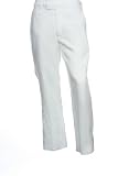 INC International Concepts Solid White Flat Front Dress Pants, Size 38X34
