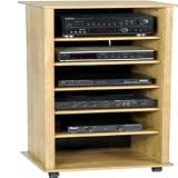 Solid Hardwood Audio Cabinet