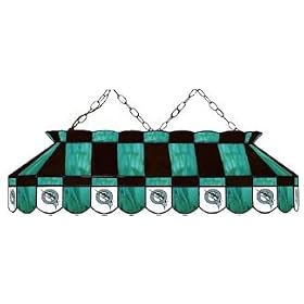 Florida Marlins 40 STAINED GLASS POOL BILLIARD TABLE LAMP LIGHT