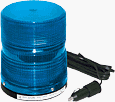 Tomar 824MBSC-1228 Multi Strobe Double/Quad Flash w/ Mag. Mount & 10' Straight Cord Blue 12 - 28VDC