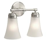 Premier 617321 Essen Vanity Fixture 2-Light, Brushed Nickel