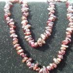 Fair Trade Garnet birthstone necklace - unpolished stones