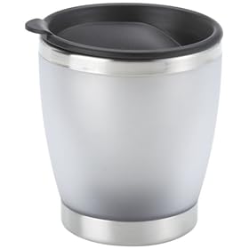 EMSA City Cup 504840 Bicchiere thermos con tappo, acciaio INOX, colore: Argento traslucido