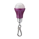 Neiko Keychain LED Light Bulb Charm Flashlight - Magenta Pink