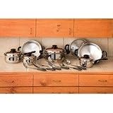Chef's Secret 16-Piece Element Stainless-Steel Cookware Set