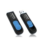 ADATA DashDrive Series UV128 32GB USB 3.0 Flash Drive, Black/Blue (AUV128-32G-RBE) ~ ADATA