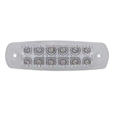 Amber 12 LED Truck RV Trailer Marker Clearance Light Reflector Style Design 