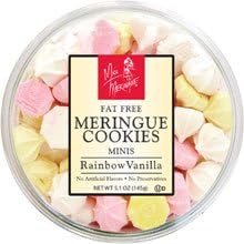 Miss Meringue VARIETY cookies (Vanilla Rainbow Minis; Tahitian Vanilla Petites; Toasted Coconut) Pack of 3