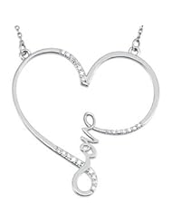 Genuine IceCarats Designer Jewelry Gift Sterling Silver 1/8 Ctw Diamond Necklace. 18 Inch 1/8 Ctw Diamond Necklace 1/8 Ctw Diamond Necklace In Sterling Silver