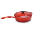 Le Creuset 2.25-Quart Saucier: Cherry