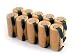 Box of 10 NiCd SubC 2000mAh Paper Wrapped Rechargeable Batteries With Tabs