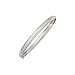 14K White Gold ''Diamond Cut'' 5 MM Bangle Bracelet