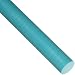 ECTFE (Ethylene Chlorotrifluoroethylene) Round Rod, Opaque Turquoise, Standard Tolerance