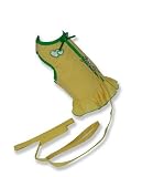 Yellow Dress w/ Silver Hearts w/matching leash - M
