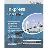 Inkpress IFG111725 Commercial Fiber Gloss Inkjet Paper 11in X 17in 25 Sheets