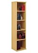 Corsa Light Oak Finish Open Single Bookcase by Bush Furniture