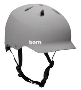 Bern Watts Summer Matte EPS Helmet, Grey, Large
