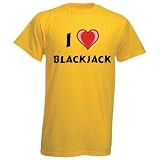 31HaDEAnO6L. SL160  Cotton T Shirt With I Love Blackjack