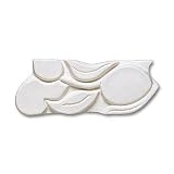Adex USA Natural Citrus Listello White 1 Ceramic Tile & Stone