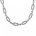 Ladies Fancy Solid White Gold Necklace 14KT- 17Inch