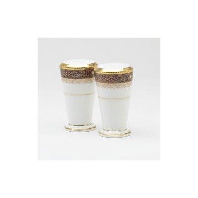 Noritake Xavier Gold Salt Pepper Shakers