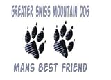 GREAT SWISS MOUNTAIN DOG MAN'S BEST FRIEND Youth Hooded Sweatshirt (various color choices)