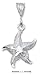 Sterling Silver Diamond Cut And Satin Finish Starfish
