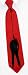 Hanging by Wild Ties burgundy polyester extra long ties