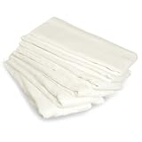 Real Nappies Premium Prefold Reusable Cloth Nappies, 6-Pack, Newborn Size, for babies up to 12 weeks, 2.5 - 6 kg