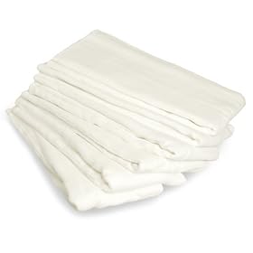 Real Nappies Premium Prefold Reusable Cloth Nappies, 6-Pack, Newborn Size, for babies up to 12 weeks, 2.5 - 6 kg
