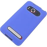 Silicone Skin BLUE Rubber Soft Cover Case for HTC EVO 4G (SPRINT) [WCS844]