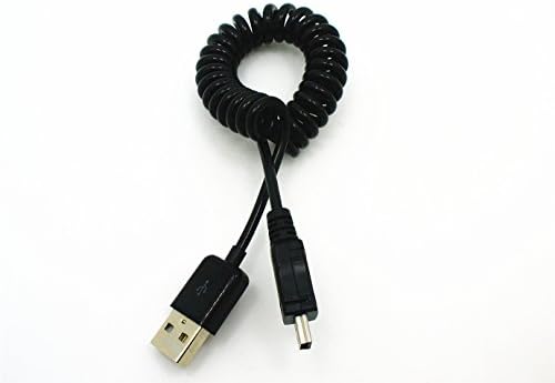Deconn 3ft 1M Spring Coiled USB 2.0 Male A to Mini USB B 5 Pin Data Sync Charger Cable Cord