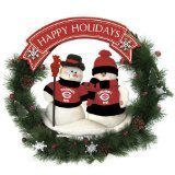 Cincinnati Reds Team Snowman Christmas Wreath
