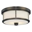 Minka Lavery Harvard Court Bronze Flush Mount 4365-281