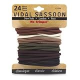 Vidal Sassoon No Crimper Braided Elastics, 24 ea