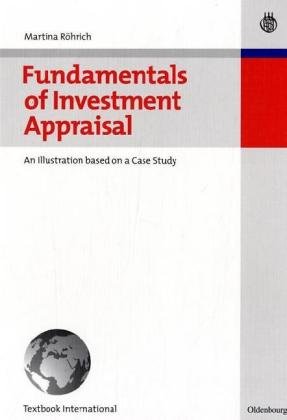 Cover image : Fundamentals of Investment Appraisal. An Illustration based on a Case Study