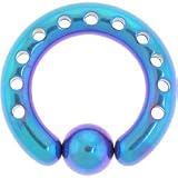 6 Gauge INDUSTRIAL PUNCHED Turquoise TITANIUM BCR