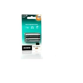 Sony NHAAB2E 2x AA Rechargeable 2500mAh Blister Pack